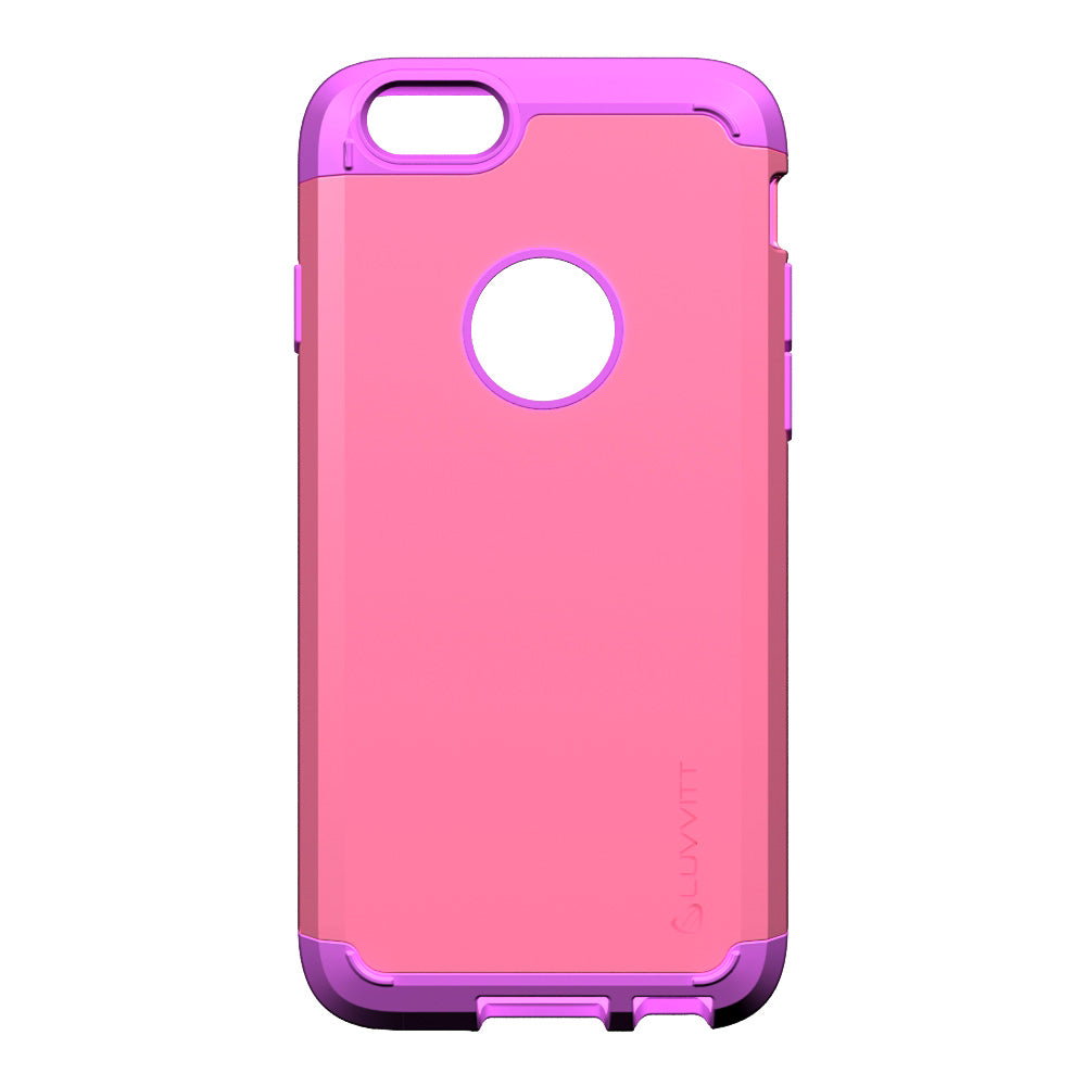 LUVVITT ULTRA ARMOR iPhone 6 / 6S Case | Dual Layer Back Cover - Purple / Pink