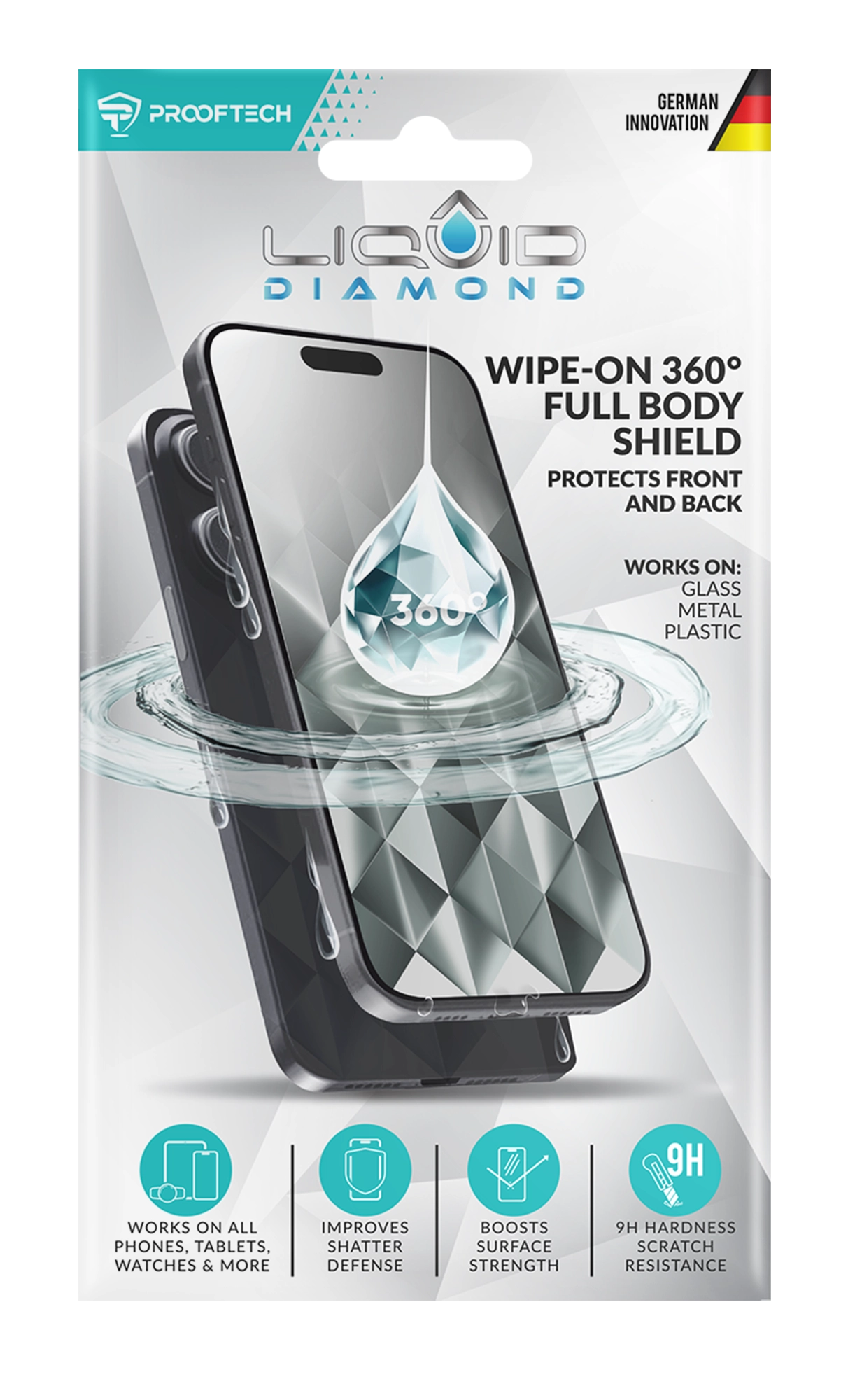 LIQUID DIAMOND Protector Wipe On Nano Protection for All Devices