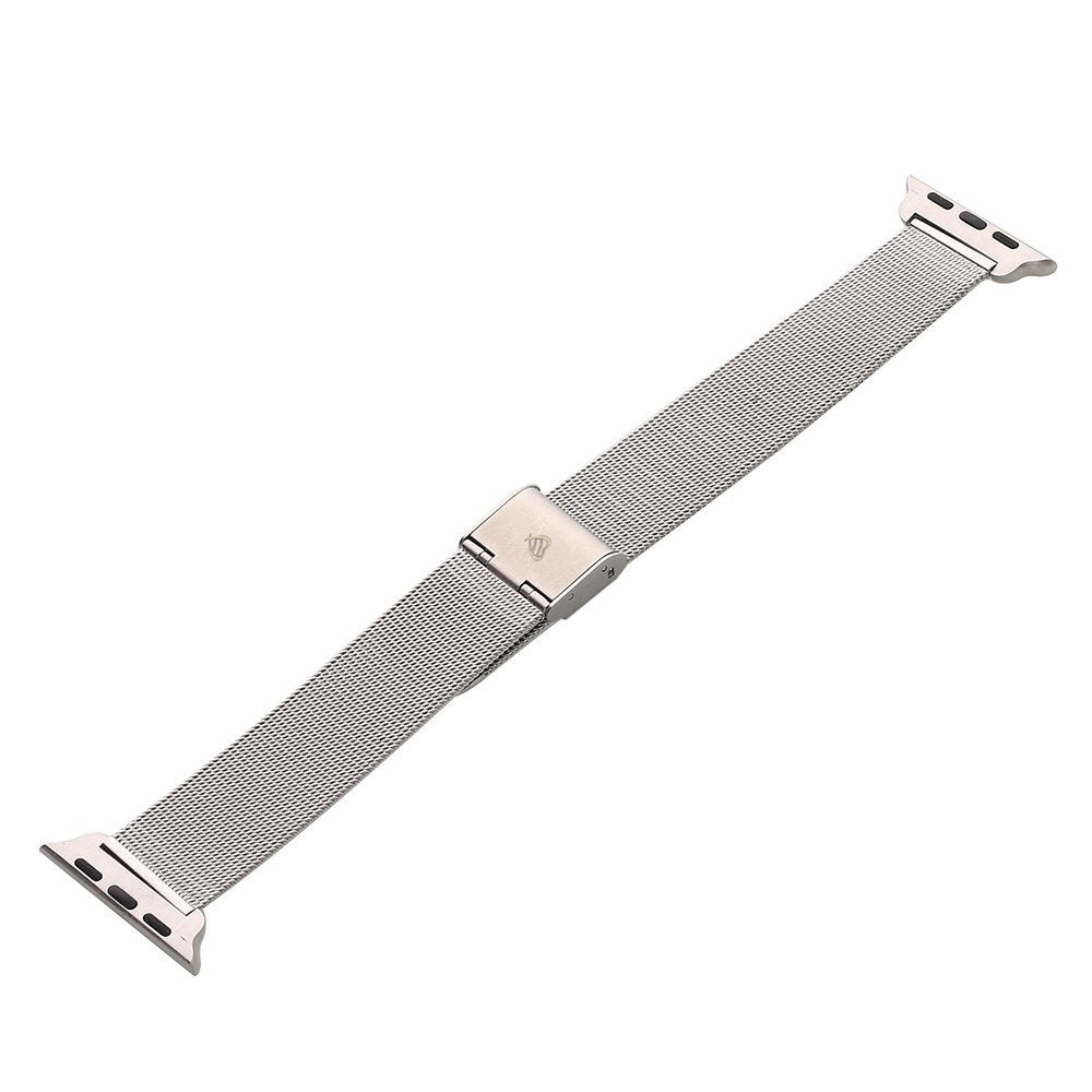 LUVVITT Stainless Steel Apple Watch Band Milanese Loop 42mm (LUV-1016) -Silver