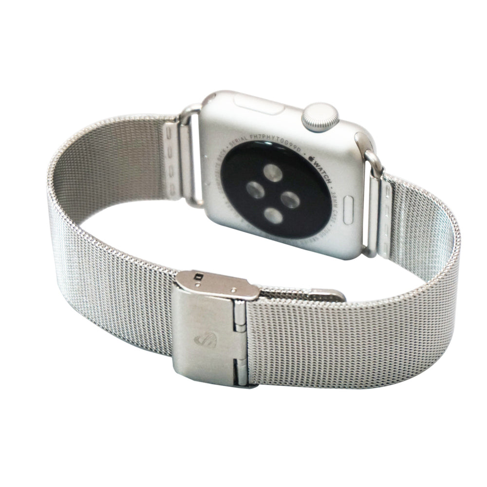 LUVVITT Stainless Steel Apple Watch Band Milanese Loop 42mm (LUV-1016) -Silver