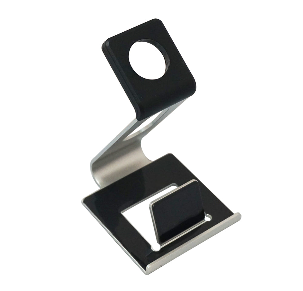 LUVVITT Dual Charging Stand for Apple Watch and iPhone (LUV-1036) - Silver