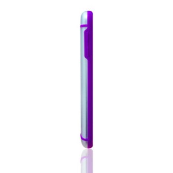 LUVVITT HYBRID Case / Cover for GalaxyS4 - Clear / Purple