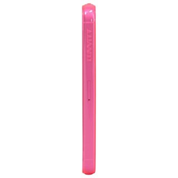 LUVVITT FROST Soft Slim Clear Case / Back Cover for iPhone 5 / 5S - Hot Pink