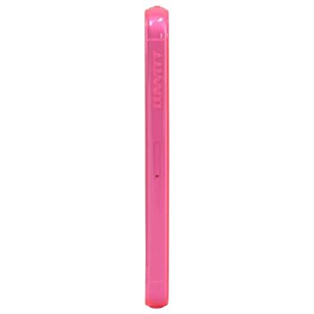 LUVVITT FROST Soft Slim Clear Case / Back Cover for iPhone 5 / 5S - Hot Pink