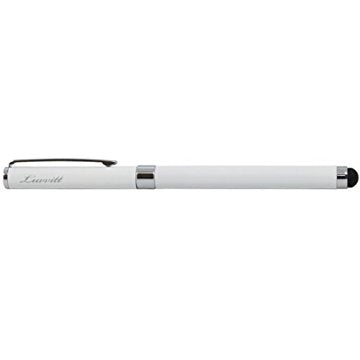 LUVVITT JOT MASTER Stylus and Ink Pen Duo for iPad, iPhone, iPod Touch (White)