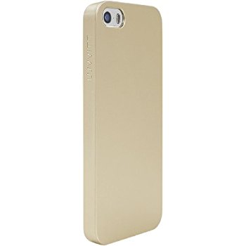 LUVVITT CRYSTAL VIEW Hard Shell Anti-Scratch Case for iPhone 5 / 5S - Gold