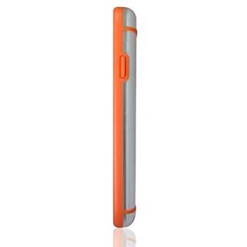 LUVVITT HYBRID Case / Cover for GalaxyS4 - Clear / Orange