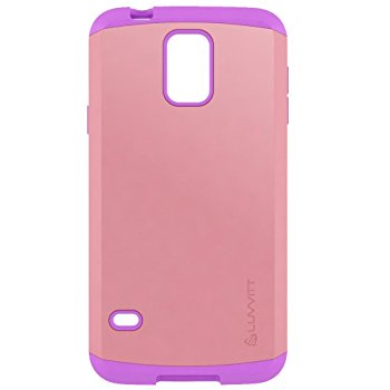 LUVVITT ULTRA ARMOR Galaxy S5 Case | Double Layer Case - Pink / Purple