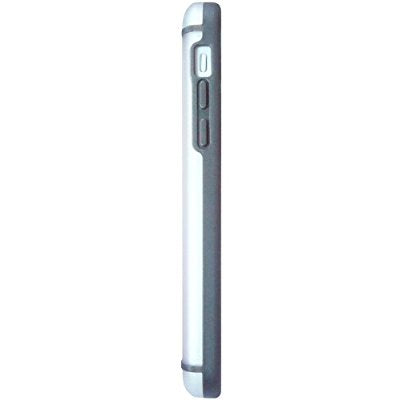 LUVVITT HYBRID Slim Clear Back Case with Bumper for iPhone 5C - Clear / Gray
