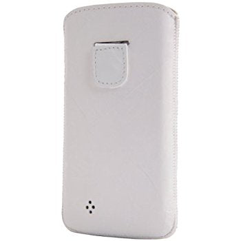 LUVVITT Genuine Leather Pouch for Samsung Galaxy S4 - White