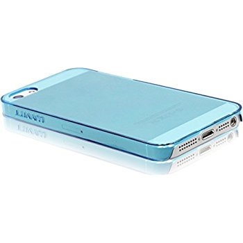 LUVVITT CRYSTAL VIEW Hard Shell Back Hard Case for iPhone 5 / 5S Crystal Clear Blue