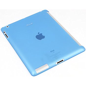 LUVVITT DOLCE Smart Cover Compatible TPU Case (BACK COVER) for iPad 2/3/4 Blue