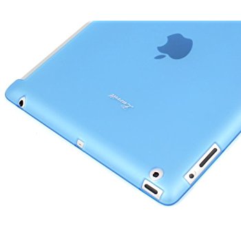 LUVVITT DOLCE Smart Cover Compatible TPU Case (BACK COVER) for iPad 2/3/4 Blue