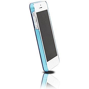 LUVVITT CRYSTAL VIEW Hard Shell Back Hard Case for iPhone 5 / 5S Crystal Clear Blue