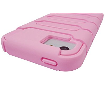 LUVVITT ARMOR SHELL Double Layer Shock Absorbing Case for iPhone 5C - Pink