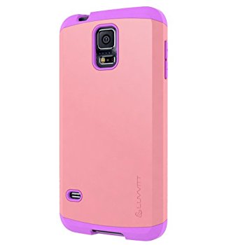 LUVVITT ULTRA ARMOR Galaxy S5 Case | Double Layer Case - Pink / Purple
