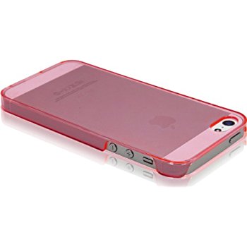 LUVVITT CRYSTAL VIEW Hard Shell Back Hard Case for iPhone 5 / 5S Crystal Clear Pink