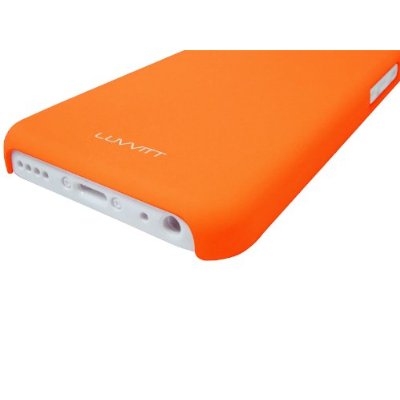 LUVVITT SKINNY Matte Slim Hard Case Back Cover for Apple iPhone 5C - Orange