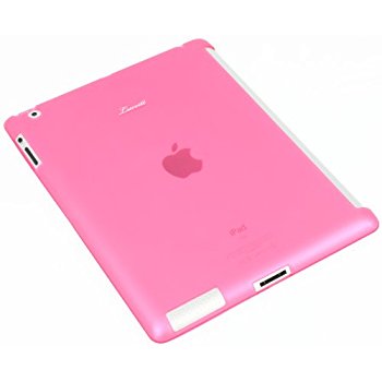 LUVVITT DOLCE Smart Cover Compatible TPU Case (BACK COVER) for iPad 2/3/4 Pink