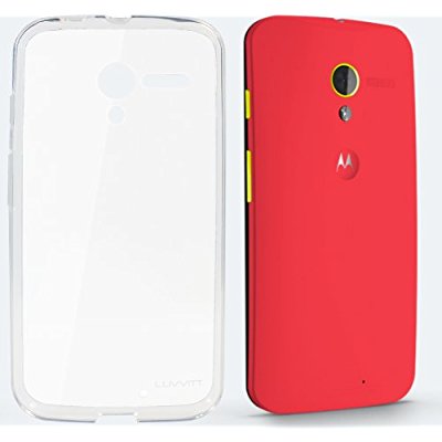 LUVVITT CLEARVIEW Hybrid Slim Transparent Case for Google Motorola MOTO X Clear