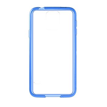 LUVVITT CLEARVIEW Case for Samsung Galaxy S5 | Bumper with Back Cover - Blue