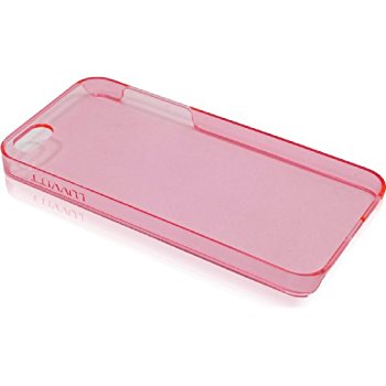 LUVVITT CRYSTAL VIEW Hard Shell Back Hard Case for iPhone 5 / 5S Crystal Clear Pink