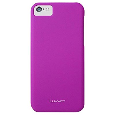 LUVVITT SKINNY Matte Slim Hard Case Back Cover for Apple iPhone 5C Purple