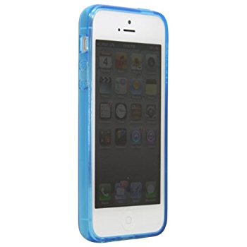 LUVVITT FROST Soft Slim Clear Case / Back Cover for iPhone 5 / 5S - Blue