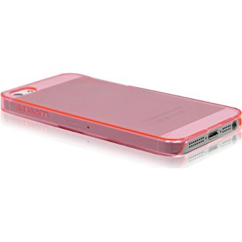 LUVVITT CRYSTAL VIEW Hard Shell Back Hard Case for iPhone 5 / 5S Crystal Clear Pink