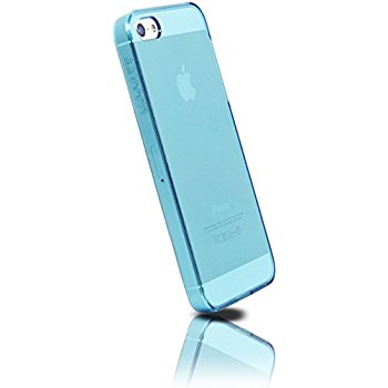 LUVVITT CRYSTAL VIEW Hard Shell Back Hard Case for iPhone 5 / 5S Crystal Clear Blue