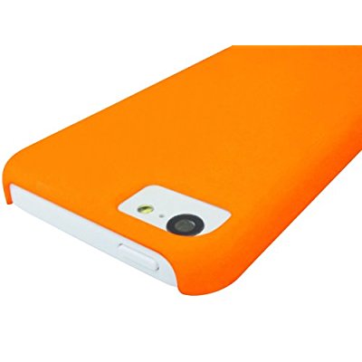LUVVITT SKINNY Matte Slim Hard Case Back Cover for Apple iPhone 5C - Orange