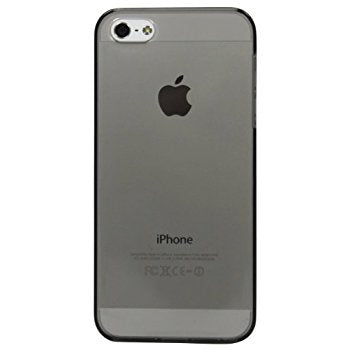 LUVVITT CRYSTAL VIEW Hard Shell Back Hard Case for iPhone 5 / 5S Clear Black