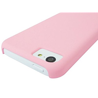 LUVVITT SKINNY Matte Slim Hard Case Back Cover for Apple iPhone 5C - Pink