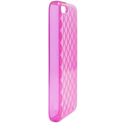 LUVVITT 3D JEWEL Soft Slim TPU Case / Cover for iPhone 5 C - Transparent Pink