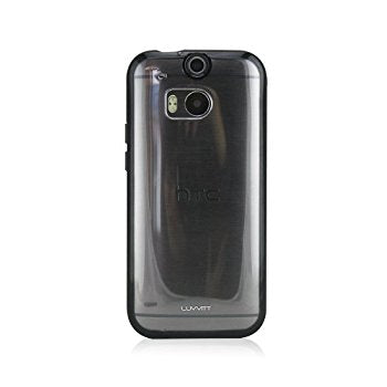 LUVVITT CLEARVIEW HTC One M8 Case | Transparent Case / Cover - Clear | Black