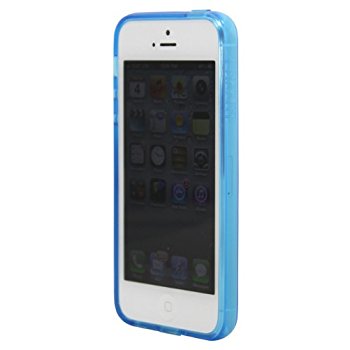 LUVVITT FROST Soft Slim Clear Case / Back Cover for iPhone 5 / 5S - Blue