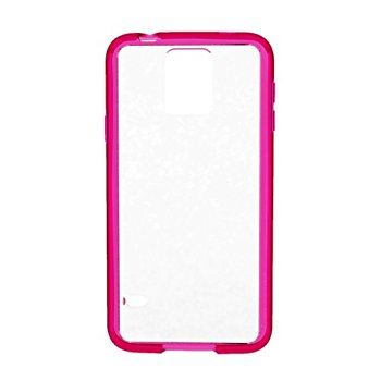 LUVVITT CLEARVIEW Case for Samsung Galaxy S5 | Bumper with Back Cover - Pink