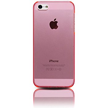 LUVVITT CRYSTAL VIEW Hard Shell Back Hard Case for iPhone 5 / 5S Crystal Clear Pink