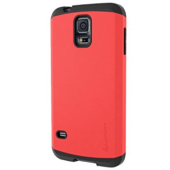 LUVVITT ULTRA ARMOR Galaxy S5 Case Dual Layer Shock Absorbing Case - Black/Red