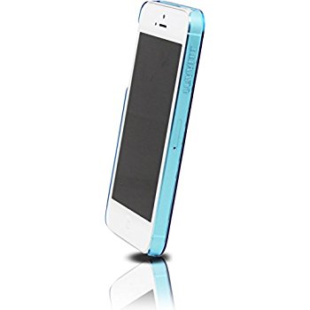 LUVVITT CRYSTAL VIEW Hard Shell Back Hard Case for iPhone 5 / 5S Crystal Clear Blue