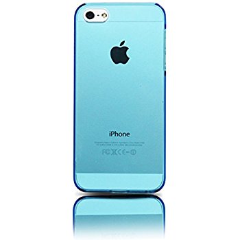LUVVITT CRYSTAL VIEW Hard Shell Back Hard Case for iPhone 5 / 5S Crystal Clear Blue
