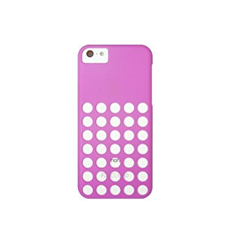 LUVVITT SKINNY Matte Slim Hard Case Back Cover for iPhone 5C w/Holes - Purple