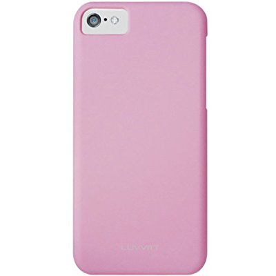 LUVVITT SKINNY Matte Slim Hard Case Back Cover for Apple iPhone 5C - Pink