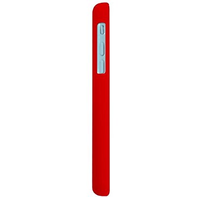 LUVVITT SKINNY Matte Slim Hard Case Back Cover for Apple iPhone 5C - Red