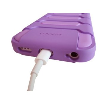 LUVVITT ARMOR SHELL Double Layer Shock Absorbing Case for iPhone 5C - Purple