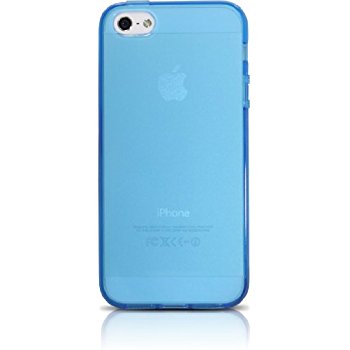 LUVVITT FROST Soft Slim Clear Case / Back Cover for iPhone 5 / 5S - Blue