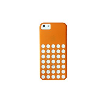 LUVVITT SKINNY Matte Slim Hard Case Back Cover for iPhone 5C w/Holes - Orange