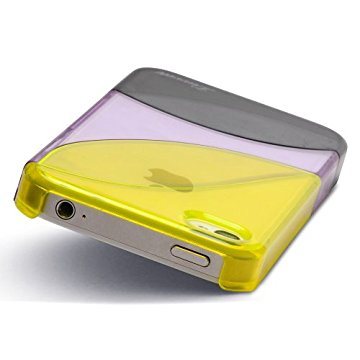 LUVVITT LEAF Case for iPhone 4 & 4S - Yellow/Purple/Black