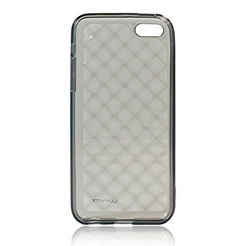 LUVVITT 3D JEWEL Soft Slim TPU Case / Cover for iPhone 5C - Transparent Black