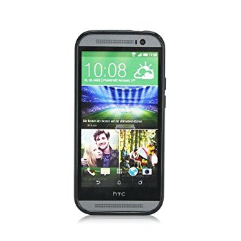 LUVVITT CLEARVIEW HTC One M8 Case | Transparent Case / Cover - Clear | Black